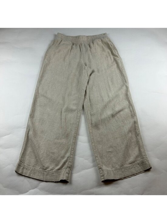 Old Navy Pants - Old Navy Flax Linen Blend High Rise Wide Leg Pant S